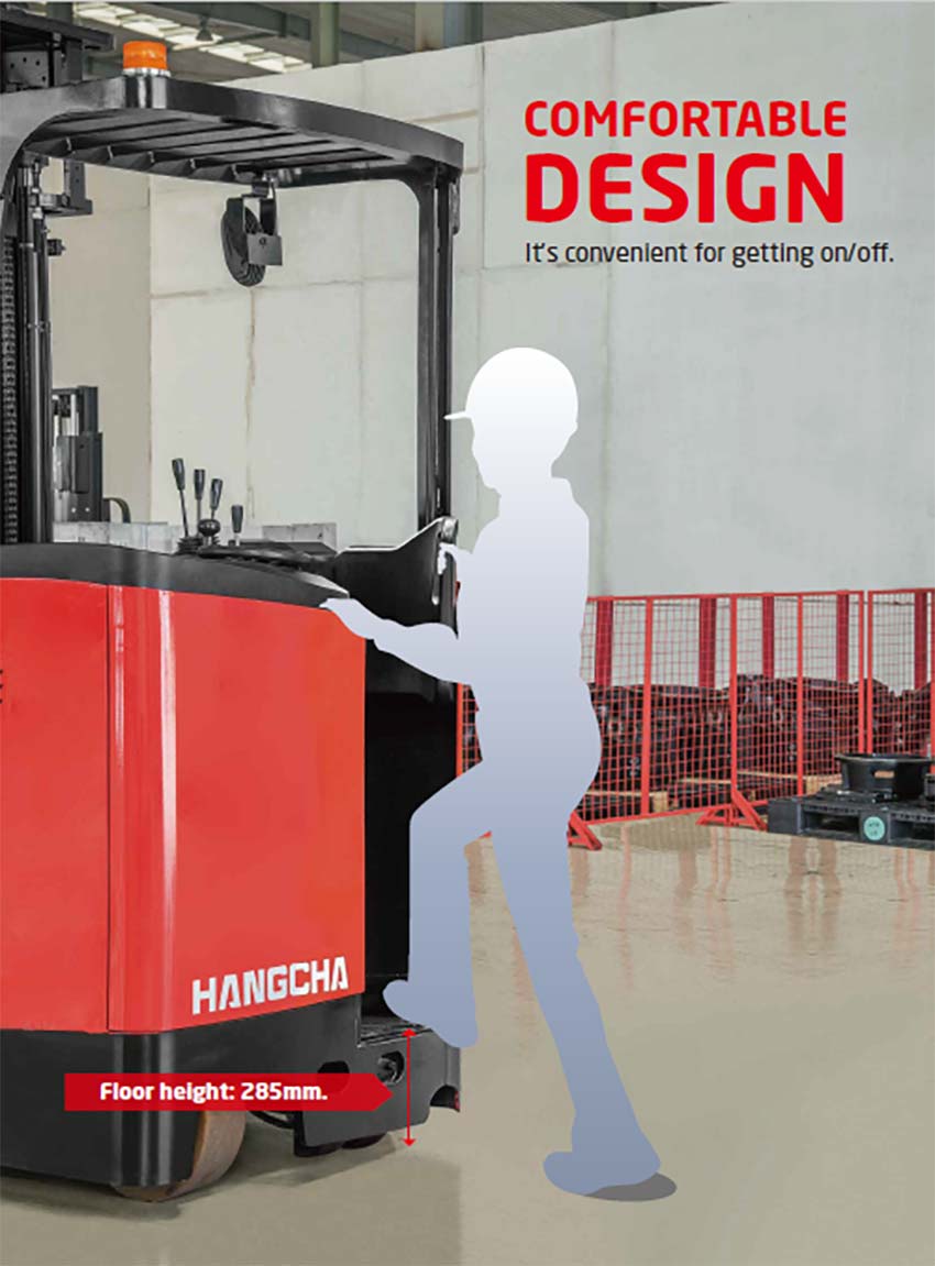 Hangcha A Series Stand-on Reach Trucks Delivered (1)